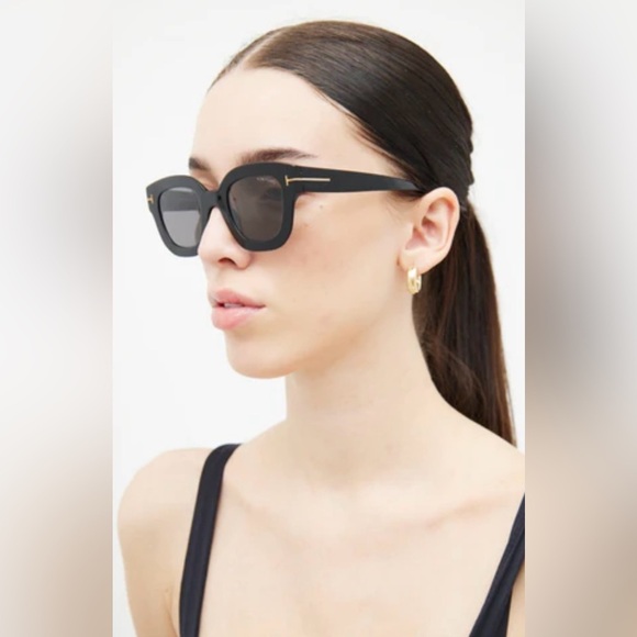 Tom Ford Pia Shiny Black Sunglasses - Picture 14 of 16